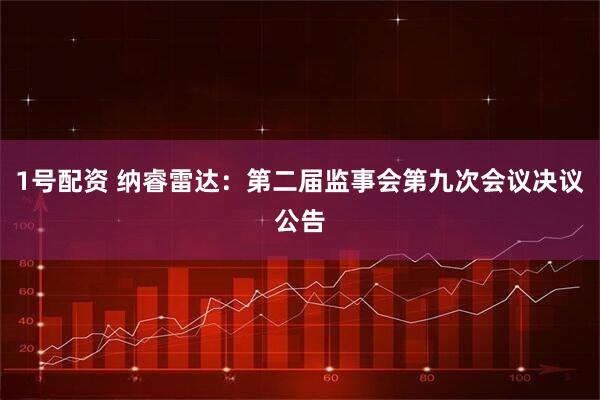 1号配资 纳睿雷达：第二届监事会第九次会议决议公告