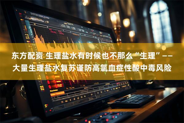 东方配资 生理盐水有时候也不那么“生理”——大量生理盐水复苏谨防高氯血症性酸中毒风险